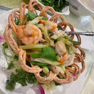 SF116. XO Mixed Seafood Bird Nest