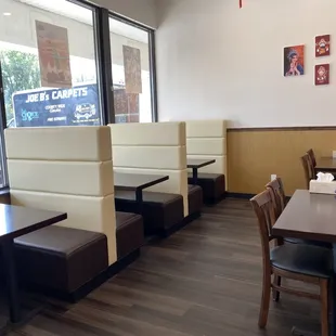 Inside seating