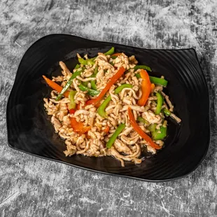 Shredded Pork with Green Pepper青椒肉丝