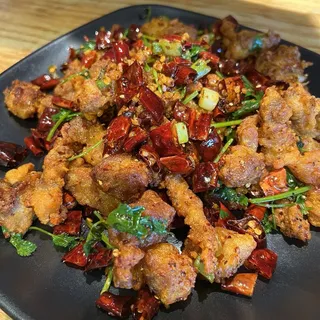 Diced Chicken With Chili And Pepper