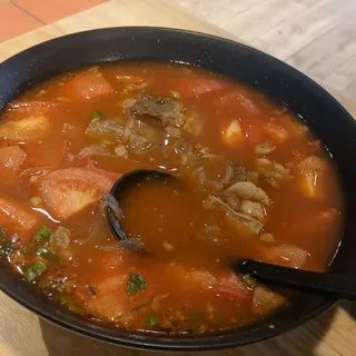 Tomato Soup With Beef