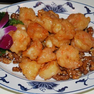 Honey Glazed Walnut Prawn
