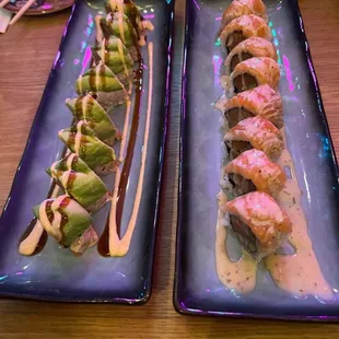 Left (Yummy Roll) Right (Kirin Roll)