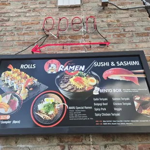 menu, ramen and noodles