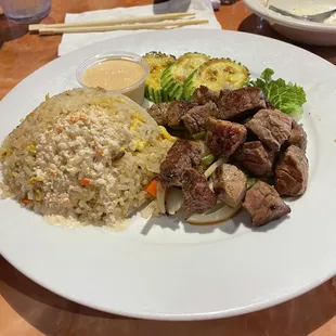 Habachi steak lunch