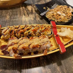 16. Spicy Girl Roll and 3. Rocky Shrimp Roll