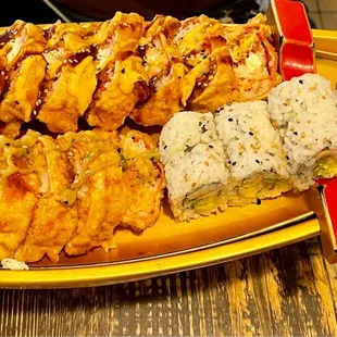 2. LSU Roll, 26. Mexican Roll, 6. Shrimp Avocado Roll