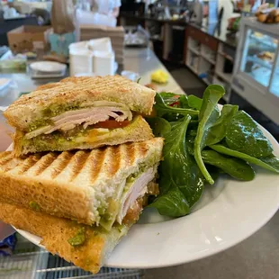 turkey pesto panino