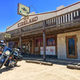 a motorcycle parked outside