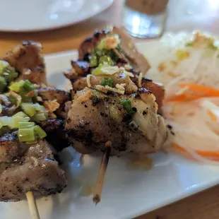 Chicken skewers