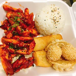 Spicy chicken Bento