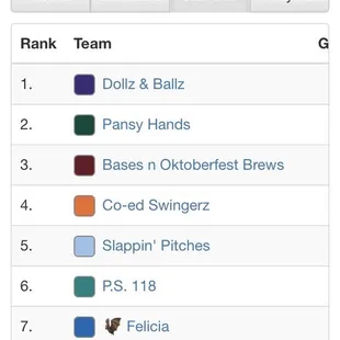 Big softball win today at Kirklevington Park puts us at the top of 16 teams in Lexington Sports &amp; Social Club's Fall league!