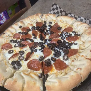 pizza, food