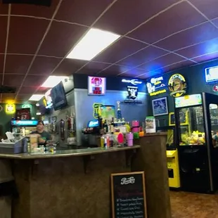 the inside of the restaurant