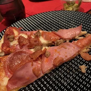 This is the meat lovers pizza!  Delish!