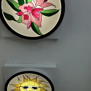 Stained glass on ceiling