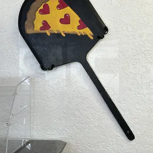 Pizza decor on wall