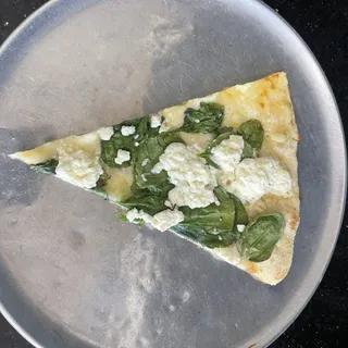 Spinach Garlic Ricotta Pizza