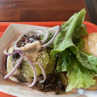 Mushroom Swiss Burger