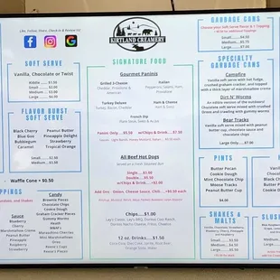 Big Menu Board
