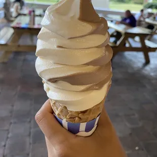 Small twist in a waffle cone