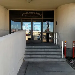 Cafe &amp; Bowling entrance.