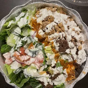 Drizzle Plate w/ white sauce