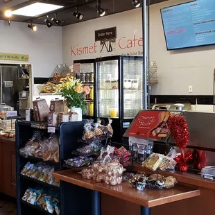 Register area full of treats