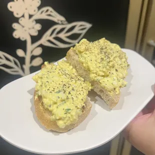 Egg salad on locally baked sourdough