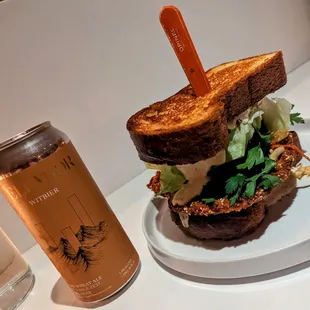 Cellador Witbier + XL Chicken Schnitzel Sandwich