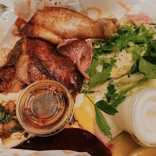 Quarter Dark Chicken Plate