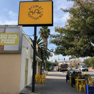 Look for the Big Yellow Sign on the South Side of Hollywood Blvd.