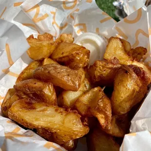 Schmaltzy potatoes