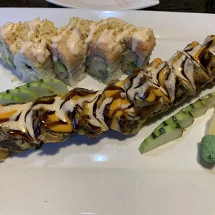 5. Dark Night Roll and 13. Tiger Lily Roll