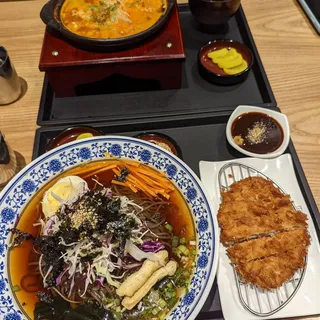 10. Cold Soba Donkatsu Set