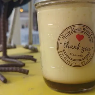 A caramel pudding I bought, delish.
