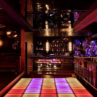 a dance floor in a nightclub