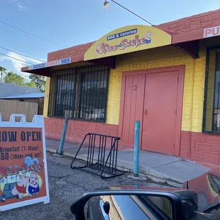 Quiet spot for a Brisket Burrito breakfast