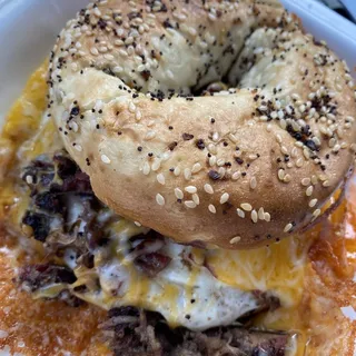 Brisket Bagel Sandwich
