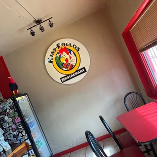 a table and chairs in a restaurant