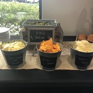 Chip bar goes great with bbq
