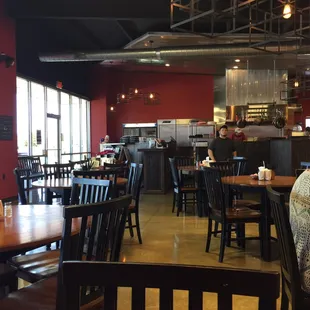 a woman sitting at a table