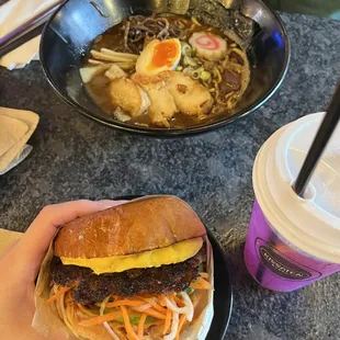 Brekki Banh Mi and Kuro Tori Paitan Ramen.