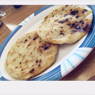Queso and Chicharrones Pupusas!