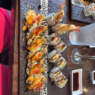 Shrimp Tempura, Kisso Roll