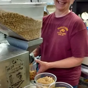 Freshly ground peanut butter is available at Kistaco Farm Market!