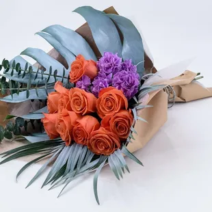 Beautiful mixed flower wrap
