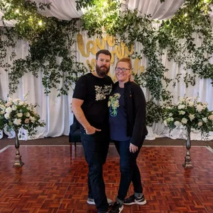 Gorgeous and lush bridal ceremony