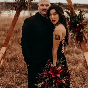 Super moody and dramatic wedding photo shoot