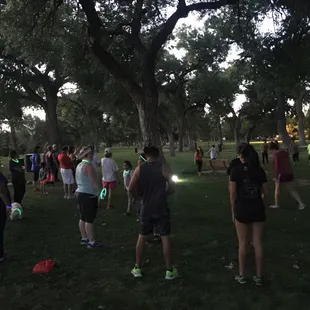 Warming up for the full moon run !